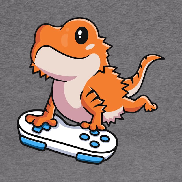 Bearded Dragon Shirts For Kids Boys Games Reptile Gamer by 14thFloorApparel